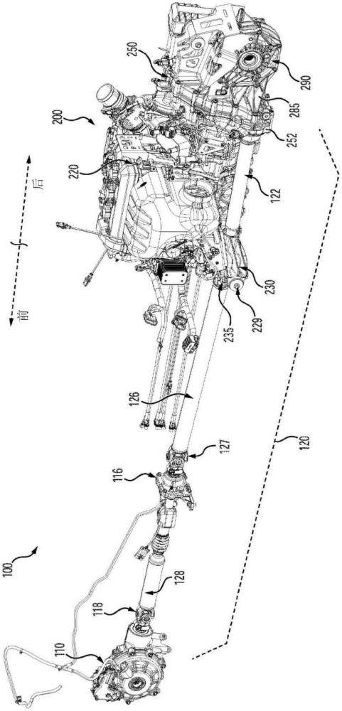 越野车辆的动力系布置的制作方法
