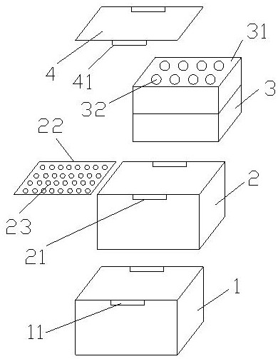 用于实验室比色管清洗的浸泡器具的制作方法