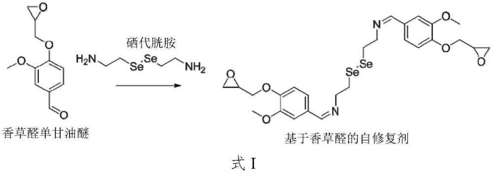 一种环氧树脂自修复剂及其制备方法和应用