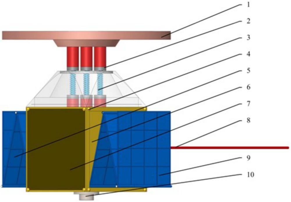 一种基于绳系动量隔离的空间非合作目标轨道转移系统及方法