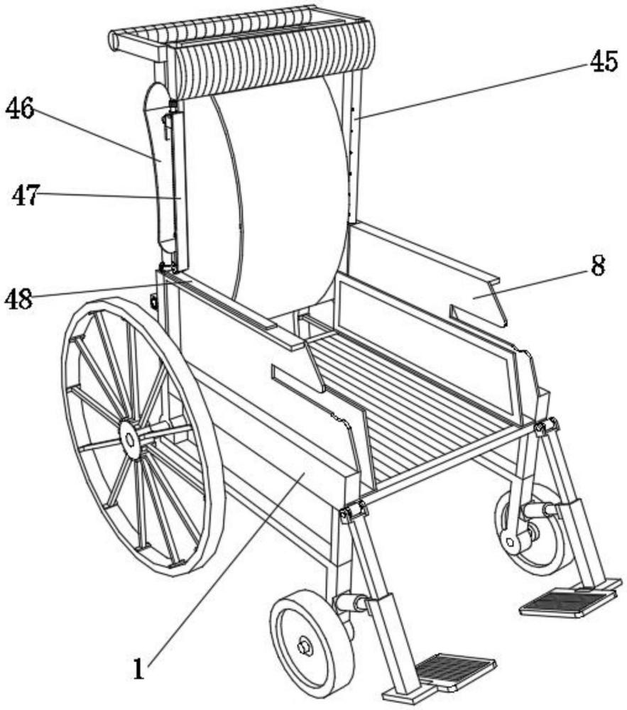 一种偏瘫患者适用的具有保护结构的轮椅的制作方法