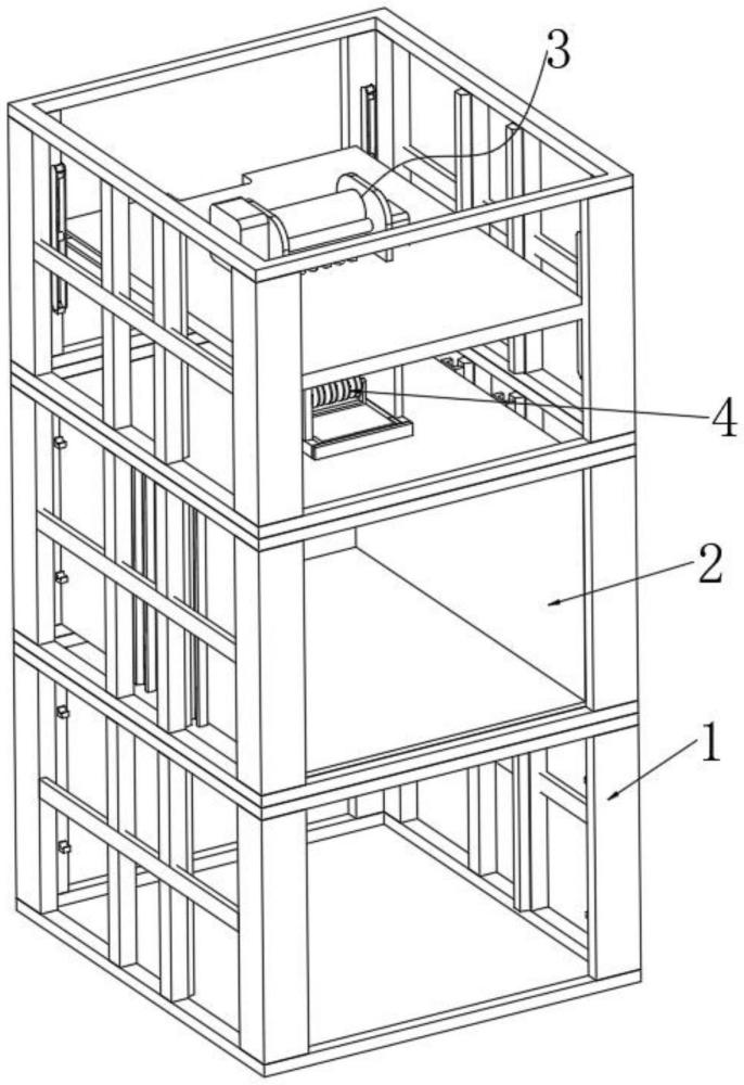 一种具有防坠缓冲功能的建筑施工用物料提升装置的制作方法