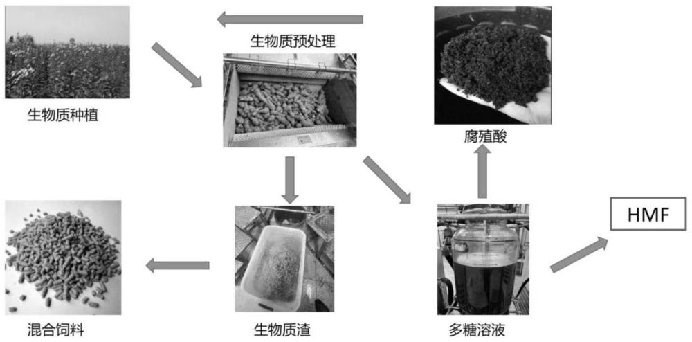 一种全链条闭环的5-羟甲基糠醛制备方法与流程