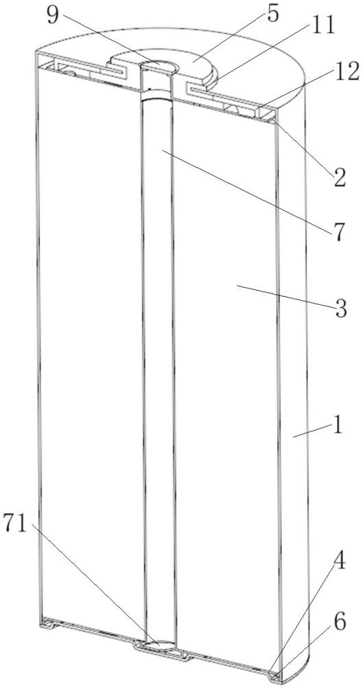 一种芯部导热的圆柱电池的制作方法