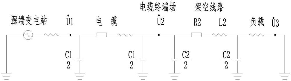 一种电缆终端场避雷器端部电压相位的解算方法与流程