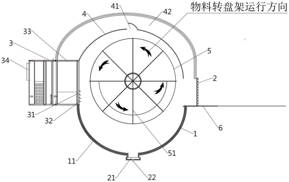 一种无温差立体旋转式热泵果蔬烘干机设备的制作方法