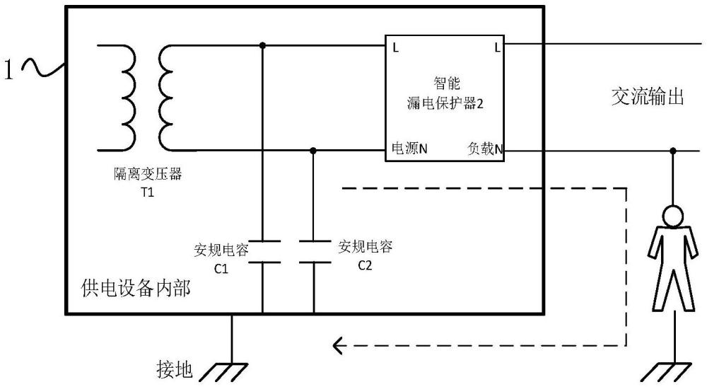 矿用低压供电设备的漏电保护系统及其漏电检测方法与流程